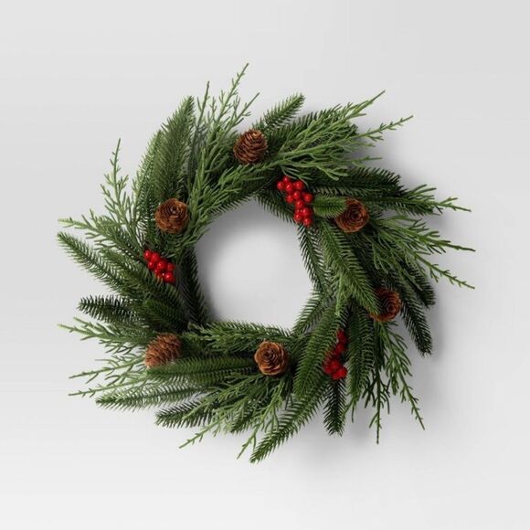 13 inches Christmas Cedar Wreath - Picture 1 of 3